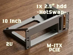 10" Rack ITX Mount + PCIe Slot + 2.5" HotSwap