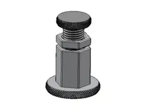 Height-adjustable foot M28 / Verstellfuss M28