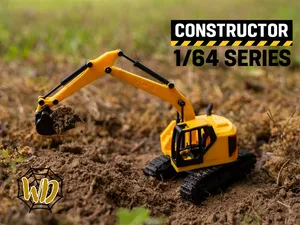 Fully Functional 1/64 Scale Excavator (No AMS)