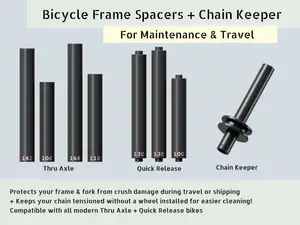 Bicycle Frame Spacers & Chain Keeper (TA + QR)