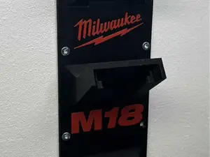 Milwaukee M18 battery wallmount x3