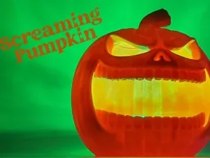 Screaming Pumpkin Jack-O’-Lantern