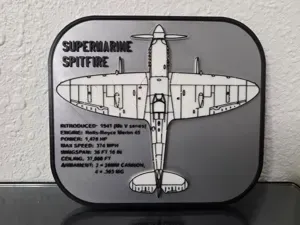 Supermarine Spitfire Aircraft Puzzle & Display