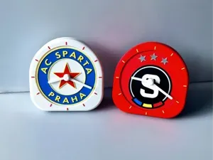 AC Sparta Praha, stolní hodiny, fotbal, clock