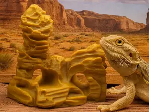 Twin Arch Rock Hide and Climb Reptile Decor