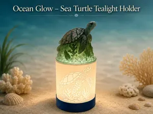 Ocean Glow - Sea Turtle Tealight & LED Lamp