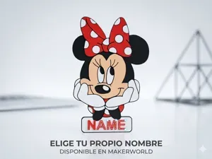 Minnie Mouse - Nombre Personalizable