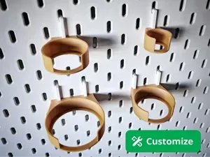 Parametric Bottle / Can Holder for Ikea Skadis