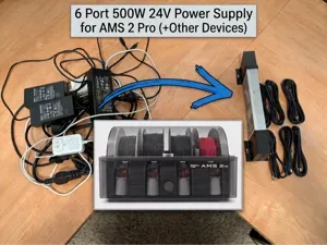 DIY 6 Port AMS 2 Pro Power Supply - No soldering!