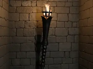 Geisterflammenfackel - Perfekt für Fantasy-Deko