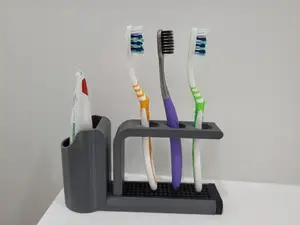 toothbrush and toothpaste holder