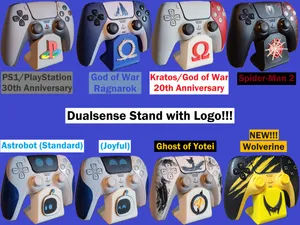 Dualsense Stand! PS1, Astro, GoW, SM2, GoY, Wolv