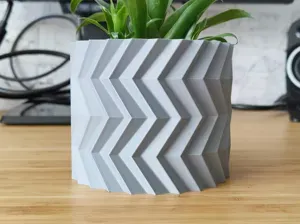 ZigZag Plant pot and Planter - Vase mode design