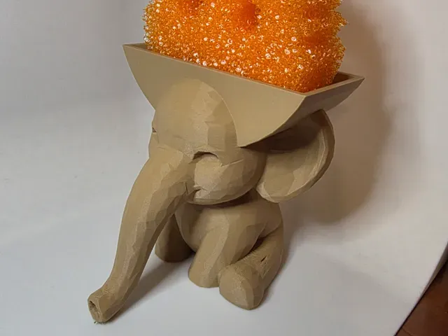 Ella The Elephant Scrub Daddy Holder with Drain