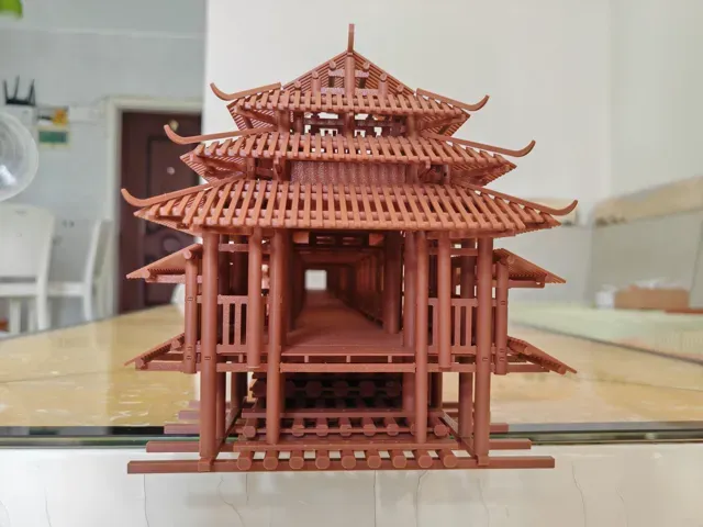 古建筑模型—柳州程阳风雨桥 — Фото 4 из 6