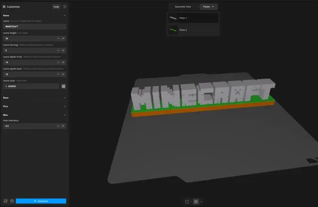 Custom Minecraft Name Plate — Image 4 of 4