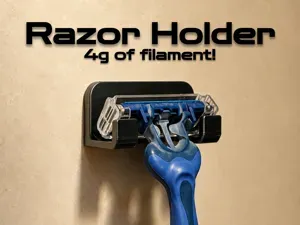 Razor Holder (No Drilling Needed)