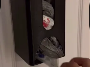 Wall-Mounted Plastic Bag Dispenser