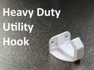 Heavy Duty Utility Hook Glue and Screw