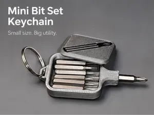 Mini Bit Set Keychain Compact EDC Screwdriver Tool