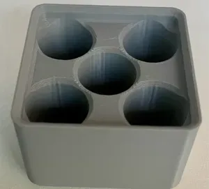 Gridfinity with pin AA battery storage