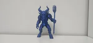 Mecha Demon with Trident Christmas Robot