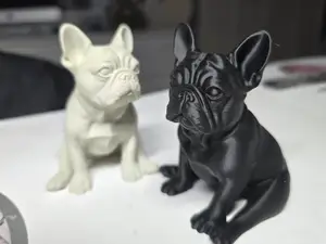 French Bulldog statue - typical sitting position