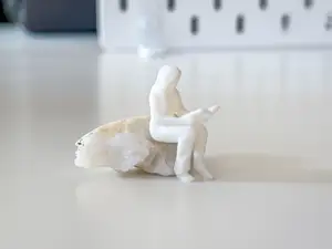 Miniature Sitting Woman/Reader II for your Diorama
