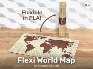Flexi World Map (flexible world map)