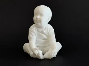 Adorable Sitting Baby - Realistic Toddler Figure