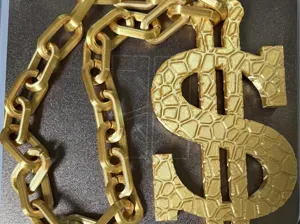 Big Dumb Dollar Sign Chain (Bling on a budget)