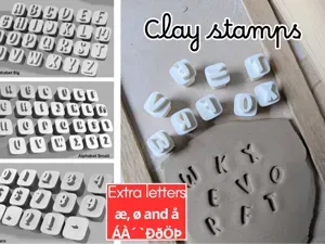 Clay Stamps - Alphabet - ceramics (æ ø åÁÀ´`ÐðÖÞ)