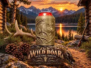 WILD BORE Hunting Koozie Can Holder