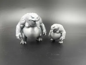 DnD Monster Blue Slaad TTRPG Dungeon Miniature RPG