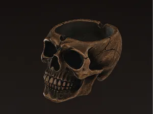 Skull Ashtray – Dark Fantasy Design