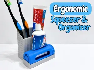 Ergonomic Ratcheted Toothpaste Squeezer Organizer
