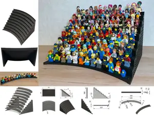 Brick Minifigure Grandstand var. for up to 117 Fig