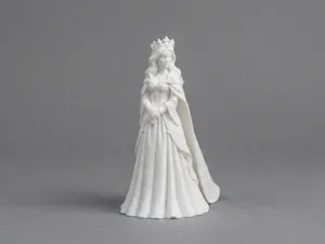 Cute Medieval Princess Queen Decor 3D Model