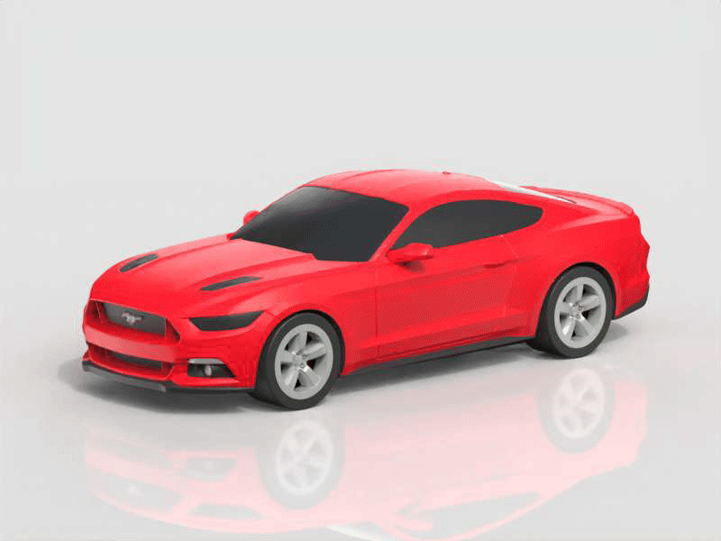 【Ford】福特Mustang GT 美式肌肉车 高性能跑车 组装/轮胎可动