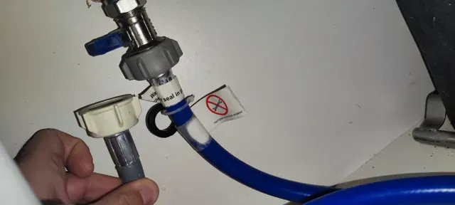 Dishwasher or washing machine to drainage pipe adapter, waste pipe unblocker, high pressure — Image 2 of 3