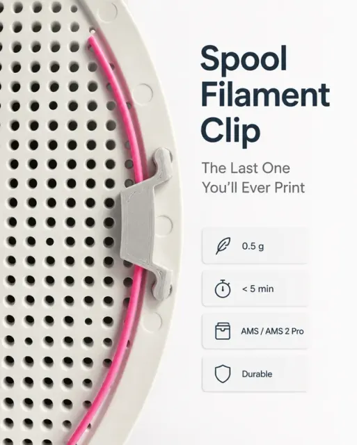 Bambu Lab Spool Filament Clip - AMS and AMS 2 Pro — Image 2 of 7