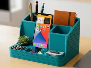 Support-Free Multi-Station (Phone Dock & Planter)