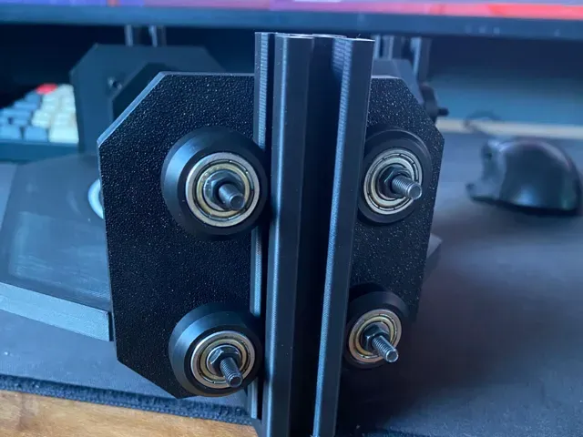 4 wheel carriage for 20x20mm V-Slot with M4 Screws