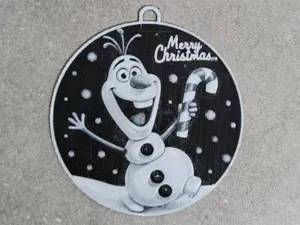 Olaf Candy Cane Christmas ornament