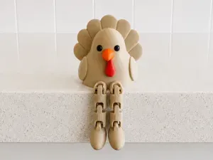 Articulated Turkey | Flexi Leggy Shelf Sitter