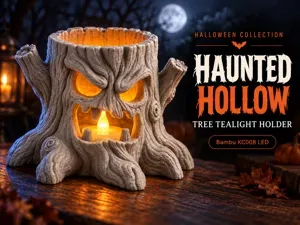 Haunted Hallow - Halloween Tree Tealight Holder