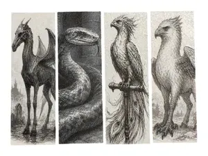 Harry Potter Magical Beast Bookmarks - The Phoenix
