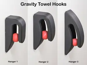 Gravity Towel Hook set