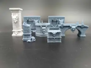 Miniature Terrain - Demonic Dungeon Set scenery