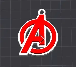 avengers-logo keychain / charm (free commercial)